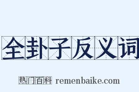 全卦子反义词是什么意思的图片